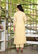 Embroidered Cotton Kurti With Pant-ISKWKU130600252