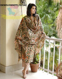 Kalamkari Printed Handloom Cotton Silk Kurti With Cotton Silk Pant And Dupatta-ISKWSU2606PPC/D1540