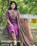 Cotton Kurti With Kalamkari Hand Printed Pant And Dupatta-ISKWSU2406PPC/D1108-PPC/D1107