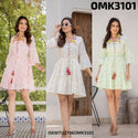 Digital Printed Cotton Tunic-ISKWTU2706OMK3101
