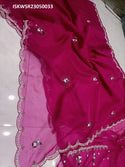 Embroidered Organza Saree With Blouse-ISKWSR23050033