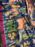 Kalamkari Printed Mangla Giri Cotton Saree With Blouse-ISKWSR20067392