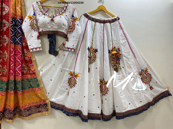 Cotton Lehenga With Blouse And Digital Printed Modal Silk Dupatta-ISKWNAV11054230