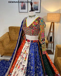 Digital Printed Butter Silk Lehenga With Blouse And Dupatta-ISKWNAV1406LC1016