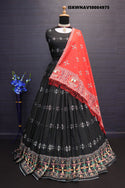 Digital Printed Maslin Cotton Lehenga With Blouse And Dupatta-ISKWNAV18084975